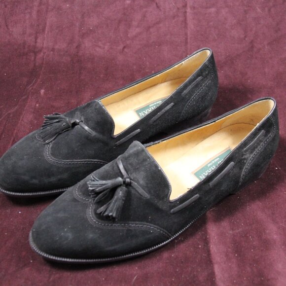 Cole Hahn Italian Made Black Suede Men\'s Pumps